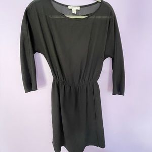 Forever 21 3/4 sleeve black dress
